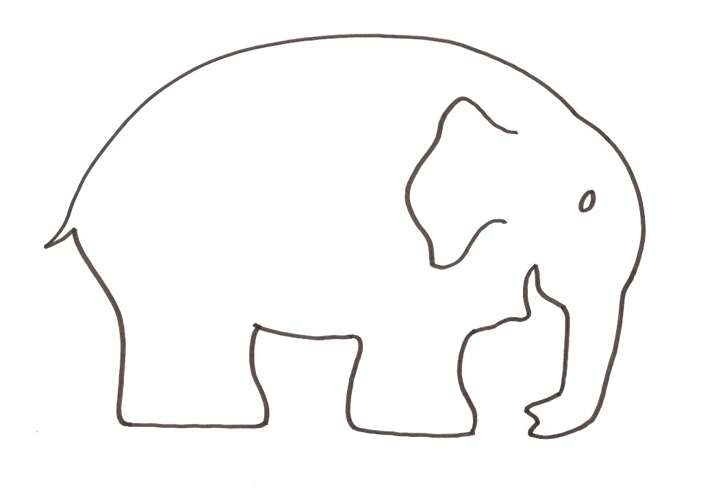 Template Of Elmer The Elephant